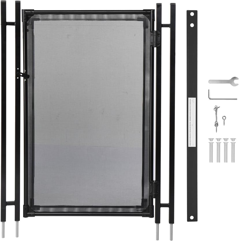 VINGLI Pool Fence Gate,4Ft x 2.5Ft Swimming Pool Fence in Ground Pool Safety Fencing (4FT × 2.5FT)