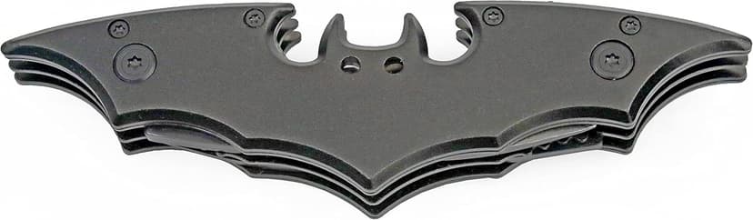 Kii Dark Twin Blade Knife - Double Edge Folding Pocket with clip, 11" Stainless Steel Two Sharp Cut (Black)