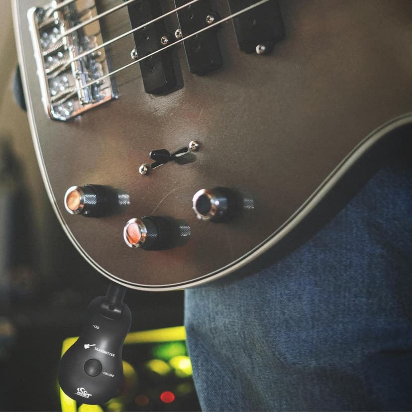 Distance Only 3-5 Meters Wireless System UHF Guitar Transmitter And Receiver Instead Of Cables Distance 5 Meters For Beginners