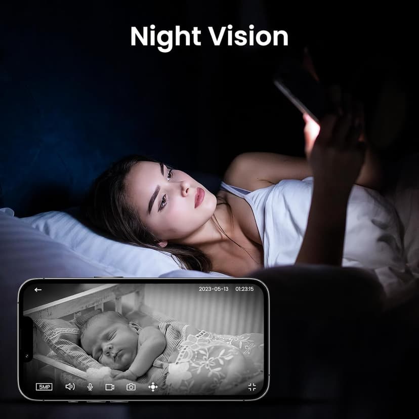 Cinnado 2K Home Security Cameras-2.4Ghz WiFi Indoor Camera with 360° Motion Detection for Pets/Nanny/Baby/Dog, 2 Way Audio, 24/7 SD Card Storage, Cloud Storage, Works with Alexa & Google Home, D1 4P