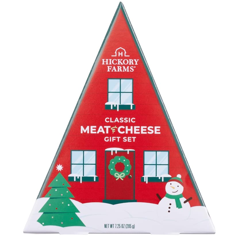Hickory Farms Meat and Cheese Stocking Stuffer - Gift Basket - 4 Pack| Gourmet Charcuterie Food Christmas Gift | Perfect for the Holiday