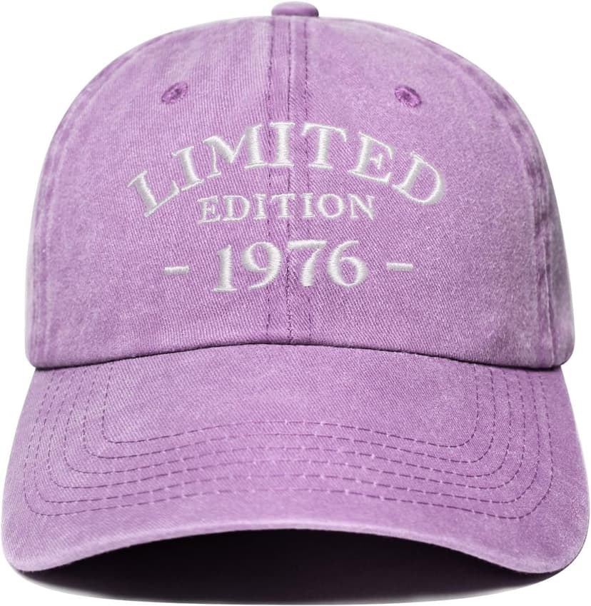 50th Birthday Gifts for Him Her, 50 Year Old Gifts Ideas, Adjustable Washed Cotton Embroidered Baseball Cap B0FJRQ6JCK