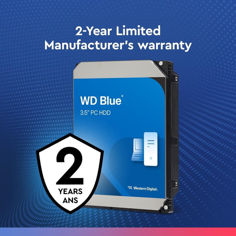 Western Digital 2TB WD Blue PC Internal Hard Drive HDD - 5400 RPM, SATA 6 Gb/s, 64 MB Cache, 3.5" - WD20EARZ (Renewed)