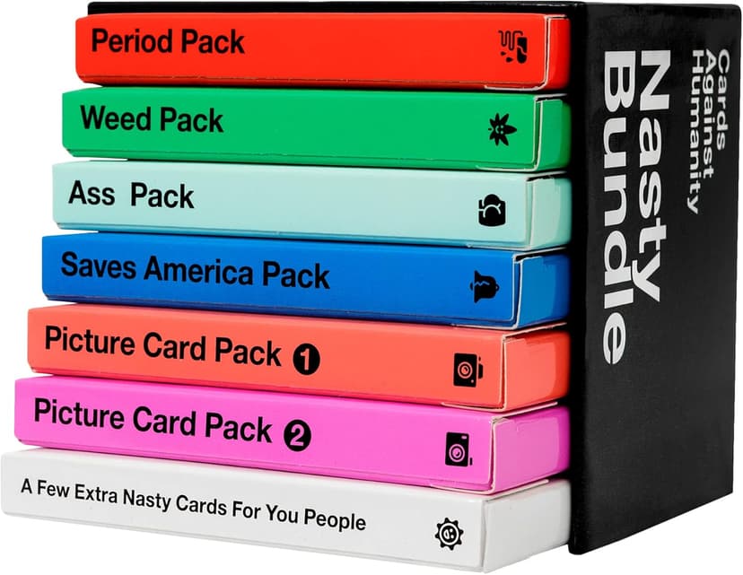 Cards Against Humanity: Nasty Bundle • 6 Nasty Themed Packs + 10 All-New Cards