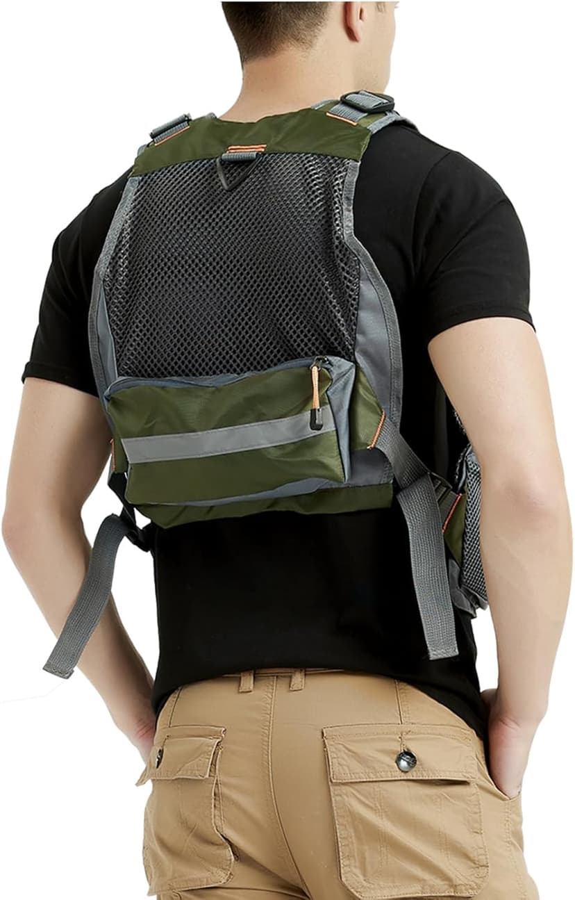 Obcursco Fly Fishing Vest for Men and Women with Breathable Mesh, Trout Fishing Gear, for Outdoors Stream Fishing