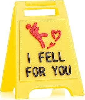 Cute Mini “I Fell for You” Sign – Valentines Day Funny Romantic Gift for Boyfriend, Girlfriend, Anniversary, Valentine’s Day, Christmas | Unique Love Gift for Him or Her | Proposal Decoration