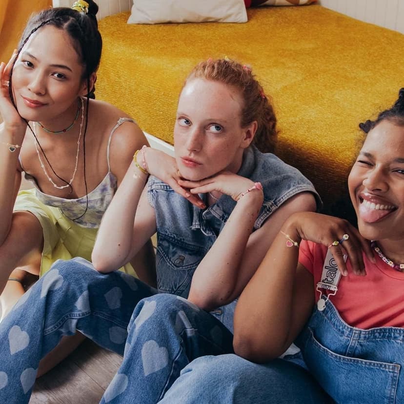 SmileBelle Christmas Gifts Best Friendship Bracelets for 2/3 Sisters Bracelets, Best Friend for Women 14K Gold Adjustable Besties Matching Bracelet, Friends Jewelry Stocking Stuffer for Women Girl