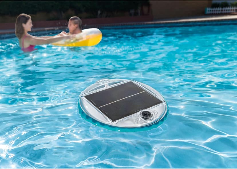 Intex 28690E Solar Powered LED Floating Light with Auto On and Auto Off, Color Changing and Static White Mode Swimming Pool Party Lights