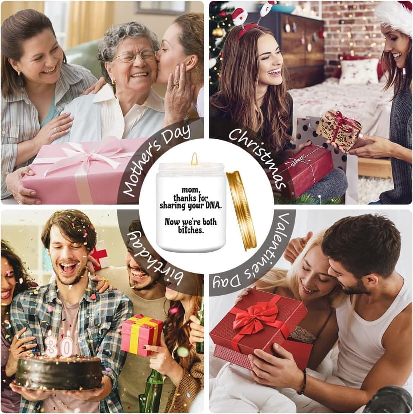 Funny Birthday Gifts for Mom,Mom Gifts from Daughter Son,Unique Mothers Day Thanksgiving Christmas Gift Lavender Scented Candles for Women