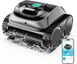 (2026 Upgrade) WYBOT C1 Cordless Robotic Pool Vacuum for Inground Pools, 150mins Above Ground Pool Cleaner 4-in-1 Wall & Waterline Cleaning Up to 1,615sq.ft, Smart App Navigation, Obsidian Green