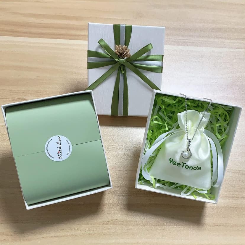 YEETONDA Granddaughter Necklace - Granddaughter Gifts from Grandma, Graduation Gifts for Her, Birthday Christmas Confirmation Wedding Keepsake Jewelry gifts for Granddaughter Teen Girls, Sterling Silver Freshwater Pearl Necklace