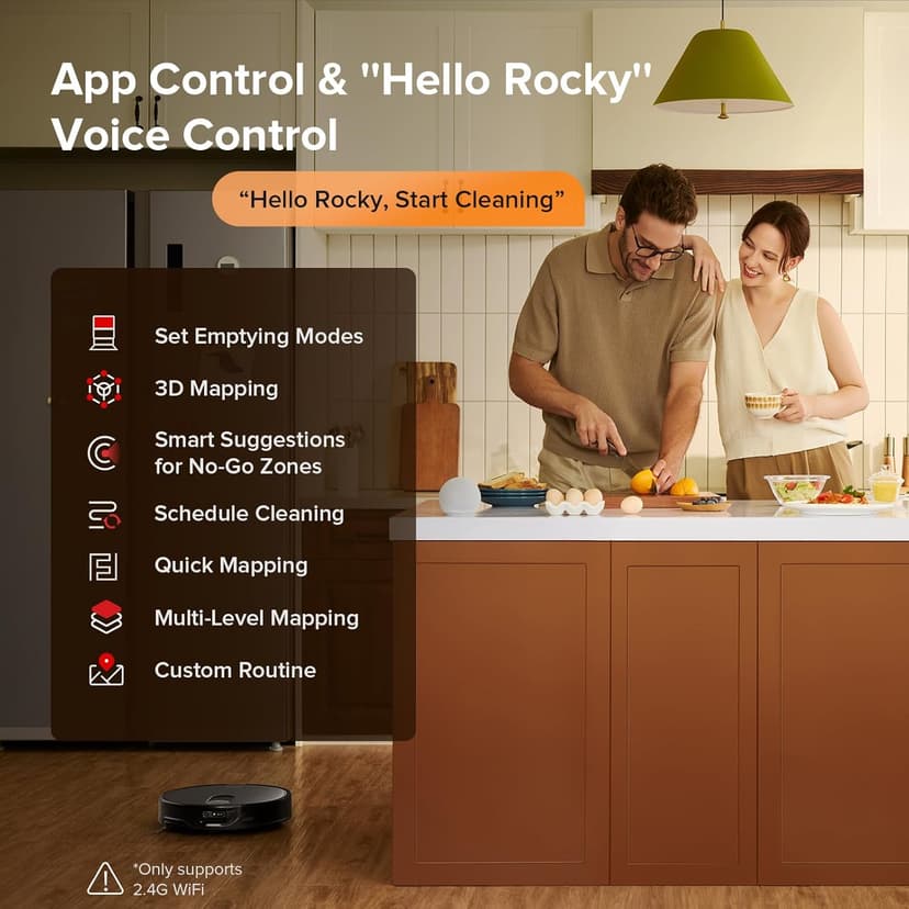 roborock Qrevo Slim Robot Vacuum and Mop Combo, 8.2cm Ultra-Slim, 3D Sensing Tech, Advanced Obstacle Recognition, 11,000Pa Suction, FlexiArm Side Brush & Mop, Auto Mop Washing & Drying, Self-Emptying