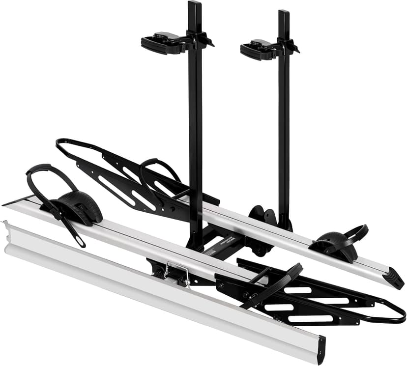 Young Hitch Mount Bike Rack with Ramp, 200 lbs. Capacity for 2 E-Bikes, Fat Tire and Standard, fits Cars, SUVs, RVs, Trailers with 2 Inch Receiver