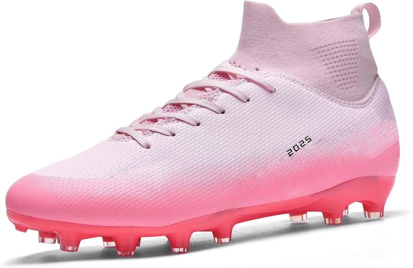 TOPSFEBA Soccer Cleats for Mens Womens Indoor Soccer Shoes Unisex Baseball Turf Shoes Youth Rugby Shoes Adult AG FG TF Football Boots Wide Training Sneaker