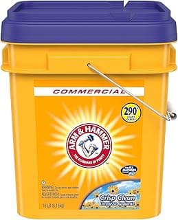 Arm & Hammer powder laundry detergent, crisp clean, 18 lb pail
