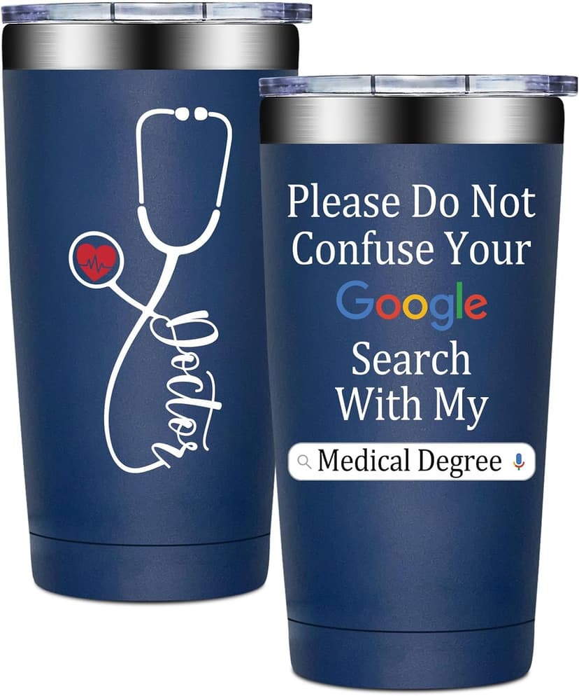 Christmas, Appreciation, Doctors Day Gifts for Doctors, MD, Residency, Physician - Funny Gift for Doctor Male, Female BIRGILT Doctor Gifts for Men, Women - 20 oz Medical Degree Tumbler Cup B0GWWGFWZD