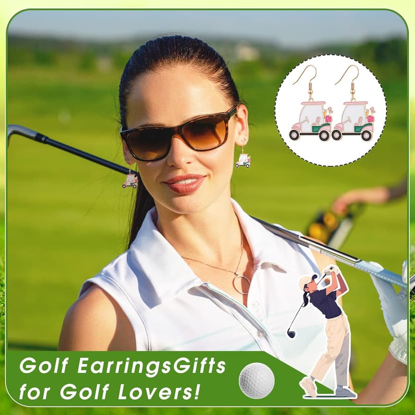 Nosiny 6 Pairs Sports Earrings for Women Game Earrings Jewelry Football Volleyball Softball Soccer Tennis Golf Tooth Nurse