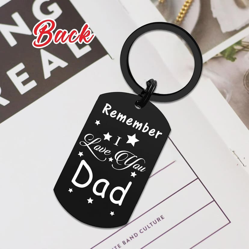 Resdink Dad Gifts from Daughter Son- Remember I Love You Dad Birthday Christmas Fathers Day Keychain