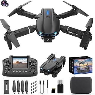 Mini Drone with Camera Remote Control Drones With Screen Display 2.4G Headless Mode, 3 Speed Gears, Altitude Hold RC Quadcopter for Adults Fpv Drone Birthday Gifts for Men Women