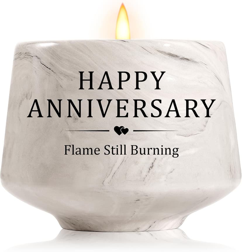 Happy Anniversary Candle – Aniversario Gifts for Couple,Women,Men 6oz Lavender Scented Candle,Anniversary Romantic Gifts for Him & Her B0G4GGC4Y6