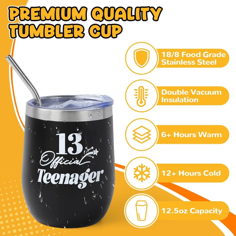 13 Year Old Boy Birthday Gift Ideas, Unique Funny Birthday Gift Set for 13th Teenage Boys, Thirteen Year Old Gifts ideas for Boys Son Grandson Nephew Friend