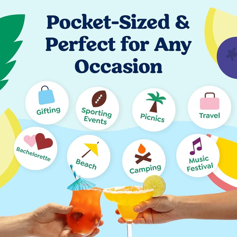 Craftmix Variety Pack, Makes 12 Drinks, Skinny Cocktail Mixers, Mocktails Non-Alcoholic Drinks - Made With Real Fruit - Vegan Low-Carb, Low-Sugar, Non-GMO, Dairy Free, Gluten Free, Easy to Mix