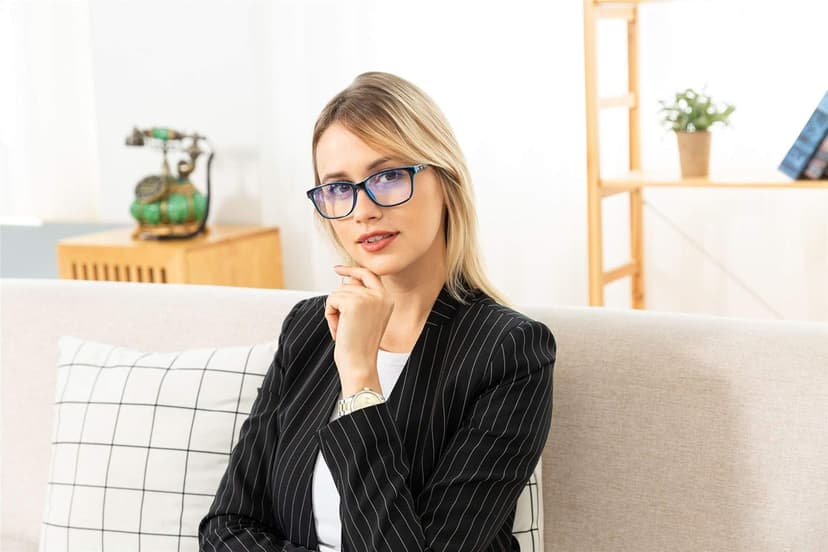 K KENZHOU Blue Light Glasses for Woman Men Bluelight Blocking Glasses for Computer Gaming Phones,Anti Eye Strain & UV Glare