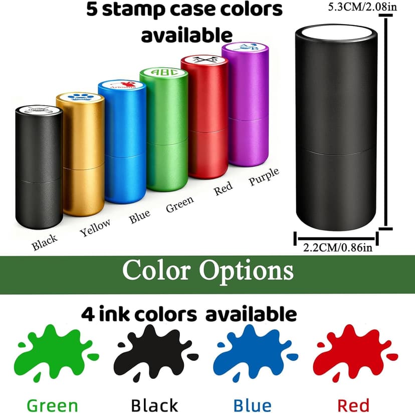 Personalized Golf Ball Stamp 12mm/0.47" Custom Golf Balls Stamper with Name Logo Monogram Initials Text Customized Self-Inking Stamp Marker Gifts for Men Golfer Dad Husband Boyfriend