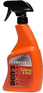 Ben's Clothing & Gear Insect Repellent - Long-Lasting Insect Protection Spray for Clothes & Gear - Contains Permethrin & Lasts Up to 6 Weeks - 24 fl oz