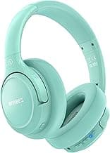 BERIBES Bluetooth Headphones Over Ear, 65H Playtime and 6 EQ Music Modes Wireless Headphones with Microphone, HiFi Stereo Foldable Lightweight Headsets, Deep Bass for Home Office Cellphone PC Ect.