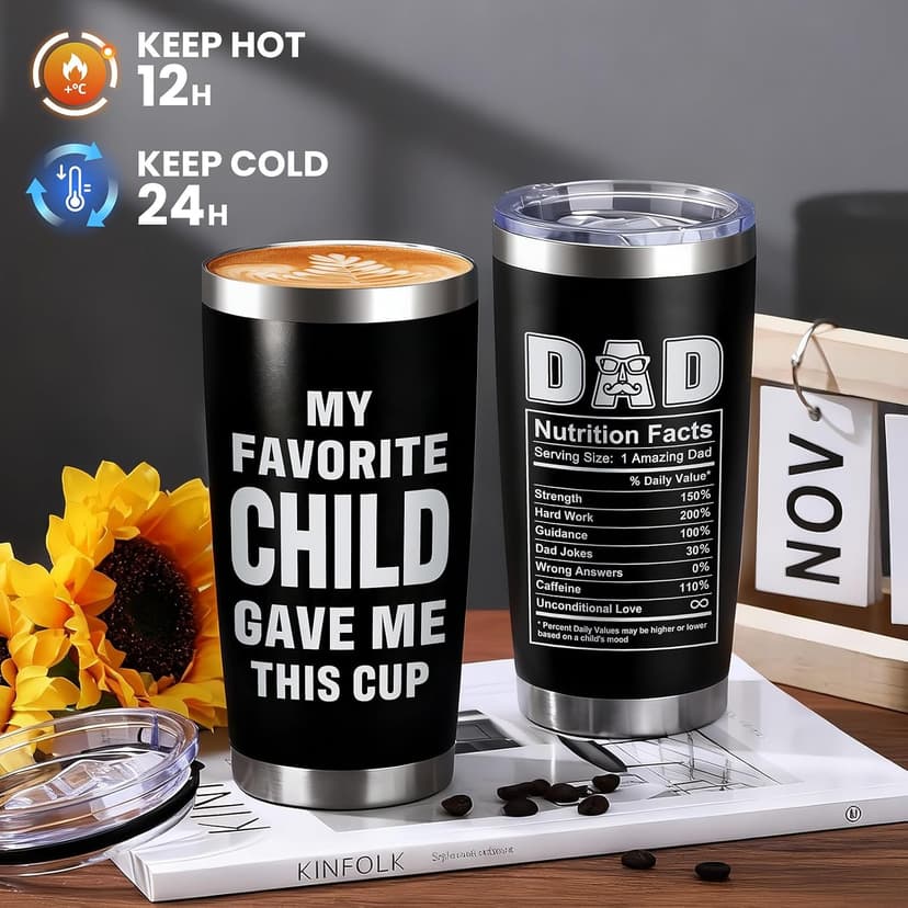 Gifts for Dads Birthday Funny Dad Gifts from Daughter Son Kids Cool Father Happy Birthday Gift Ideas for Dads Presents Basket for Best Dad Ever, Daddy Father Gift Stuff for Christmas, Fathers Day B0FW5577NS