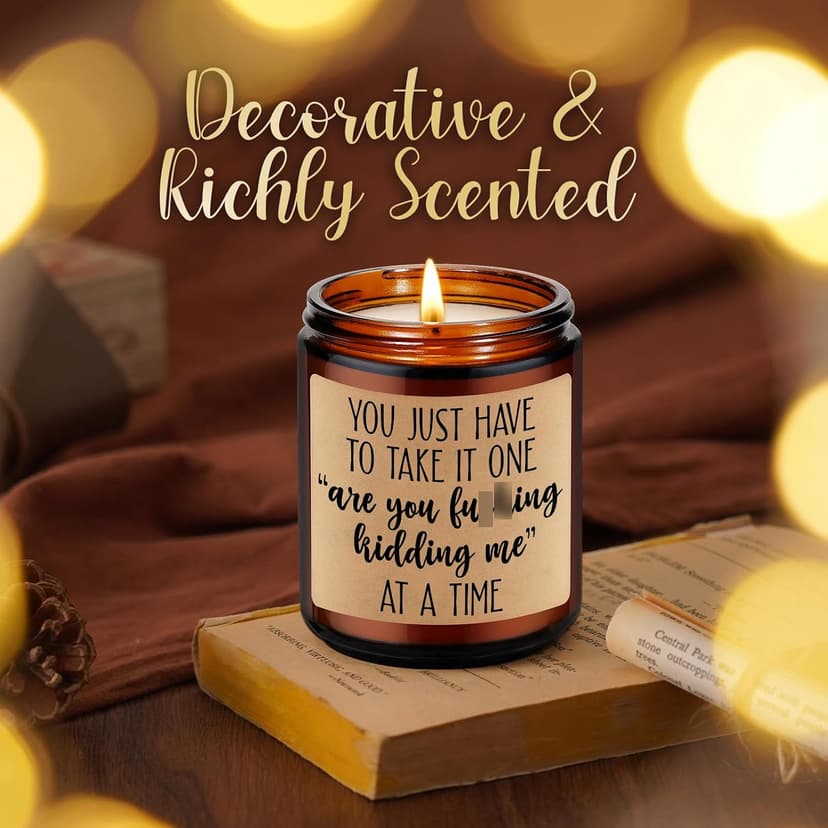 Christmas, Funny Birthday Gifts for Coworkers, Best Friend, Employee, Boss, Female, Male, Woman, Cool Sarcastic Work Ideas LEADO Candles, Boss Lady, Coworker Gifts for Women, Men - Bosses Day Gifts B08SPYC6RX