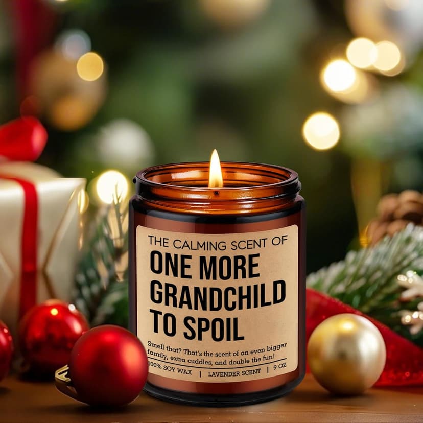 Miracu One More Grandchild Candle, Pregnancy Announcement for Grandparents, Baby Announcements Ideas, Pregnancy Reveal to Parents, Funny 2nd, Second Baby, Grandparents Again Gifts for Grandma Grandpa