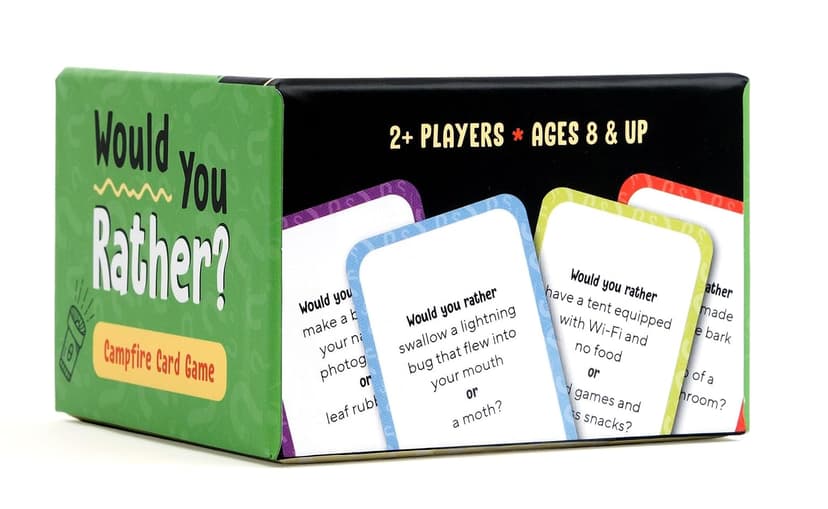 Would You Rather? Campfire Card Game: Hilarious Questions for Camping Fun and Outdoor Adventures B0G8XNNYVC