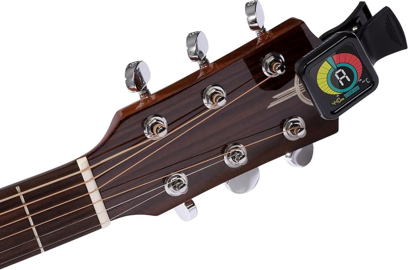 KLIQ UberTuner, Professional Clip-On Tuner for Guitar, Bass, Ukulele, Violin, Mandolin, Banjo & All Instruments, Fast & Accurate Chromatic Tuning with Multi-Key Modes, Black