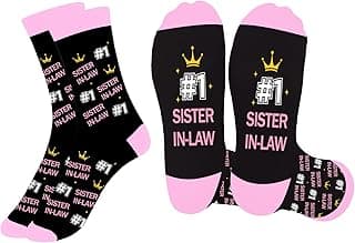 Gifts for Sister-in-Law - Christmas Birthday Mother's Galentines Valentines Day Graduation Mothers Day Sister in Law Gifts,Best Sister-in-Law Gift,Stocking Stuffer,Sister in Law Socks