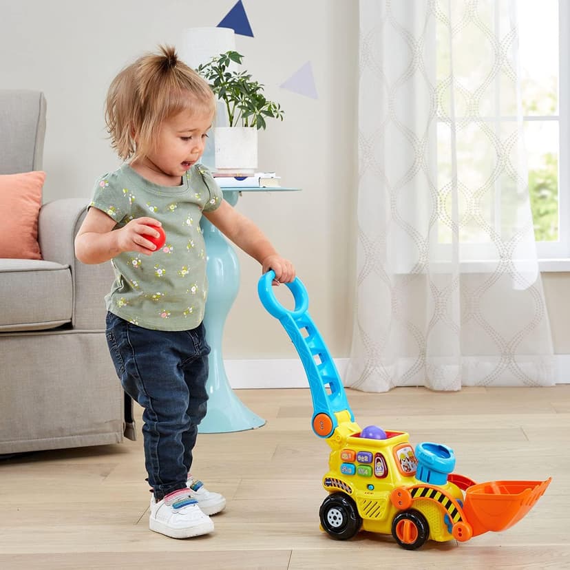 VTech Pop-a-Balls Push and Pop Bulldozer, Yellow B06WV7VBY5