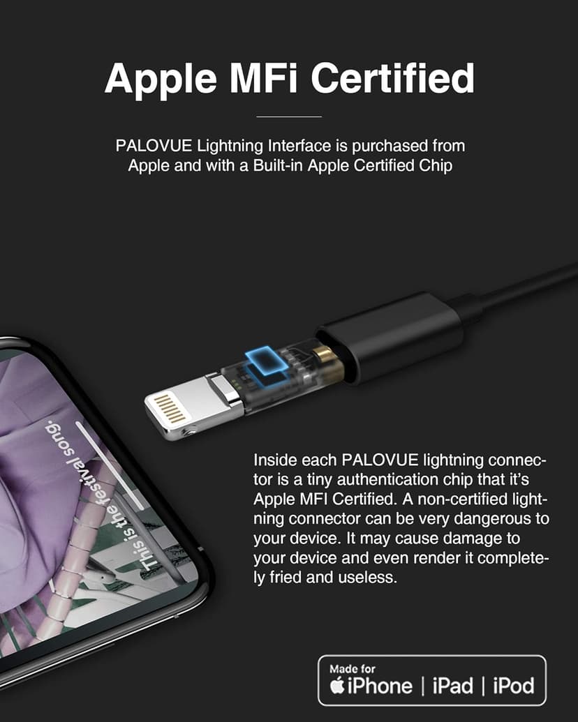 PALOVUE iPhone Headphones Earbuds Earphones wtih Lightning Connector Apple MFi Certified Compatible 14 13 12 11 Pro Max X XS XR 8 7 Plus with Microphone Controller SweetFlow Black