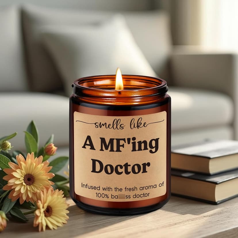 Med School Appreciation, Acceptance, Christmas, Residency Graduation Gifts for Doctors Female, Male Future Surgeon, Best Dr. Miracu Candle, Doctor Gifts for Women Men, Funny Cool Medical Student Gifts B0CYGZPW3N