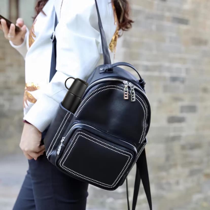 Vacuum Flask for Hot Drinks With Handle Coffee Cup Travel Mug Double Walled Sports Bottle Insulated Stainless Steel Tumblers Water Bottles Metal