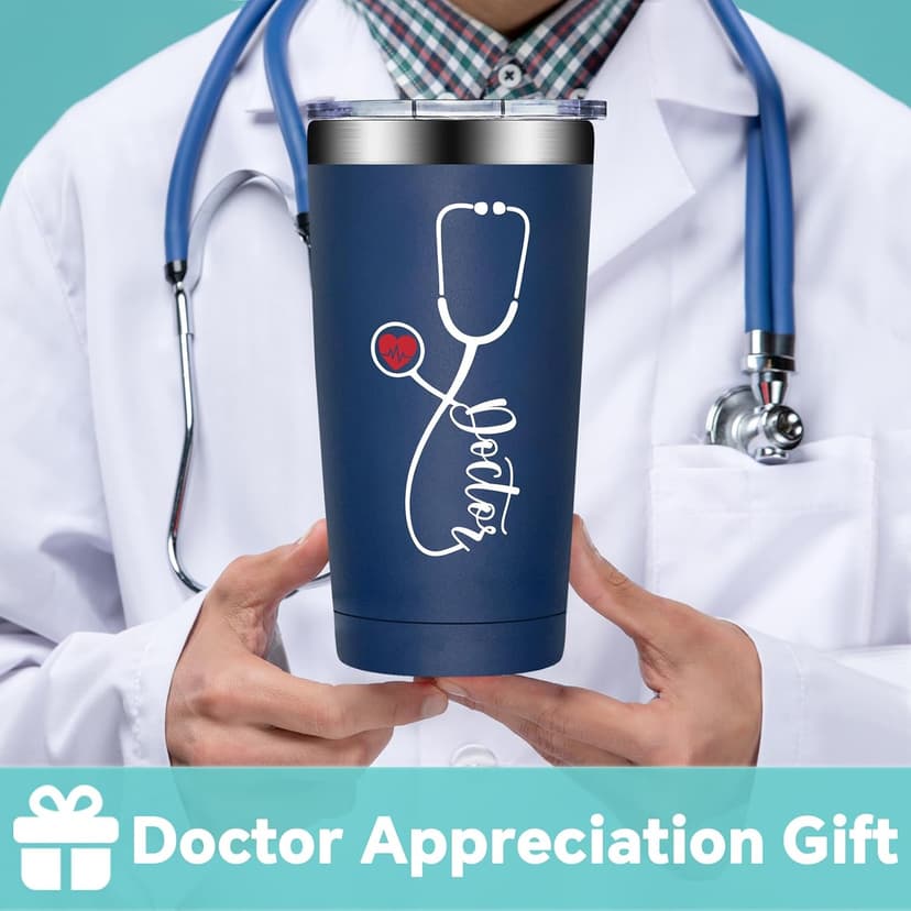 Christmas, Appreciation, Doctors Day Gifts for Doctors, MD, Residency, Physician - Funny Gift for Doctor Male, Female BIRGILT Doctor Gifts for Men, Women - 20 oz Medical Degree Tumbler Cup B0GWWGFWZD