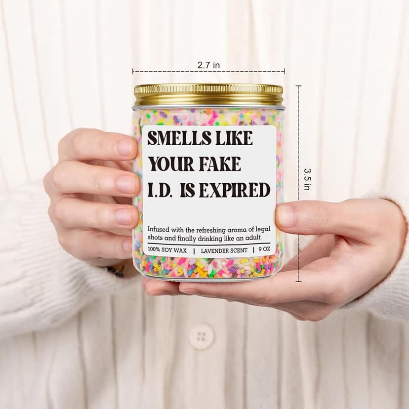 Happy 21 Year Old Birthday Gifts, Cool 21st Birthday Candle for Girls, Boys, Funny Turning 21 Ideas for Friend, Daughter, Men GSPY Candle, 21st Birthday Gifts for Women, Female, 21 Year Old, Her, Him B0FPLWDWQ3