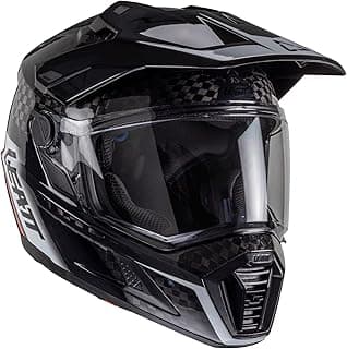 Leatt Helmet Kit ADV 9.5 Carbon with Free 4.5 Iriz Goggles & Bag - Ultimate Adventure Bundle - Lightweight Carbon Fiber Off-Road & Street Helmet - 360 Turbine Safety Technology