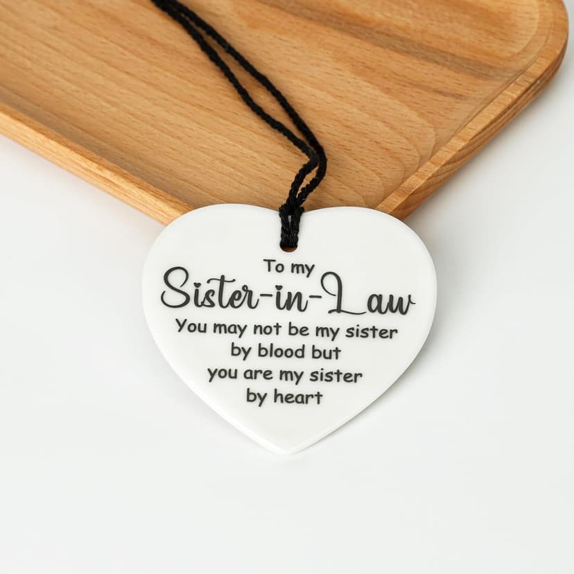 Sister-in-Law Gifts Perfect Presents for Birthday, Christmas, Wedding & Any Special Occasion,Gifts with Mug,Candle,Keychain,Ceramic Ornament