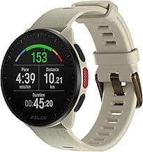 POLAR Pacer Ultra-Light GPS Fitness Tracker Smartwatch for Runners; S-L, for Men or Women, White