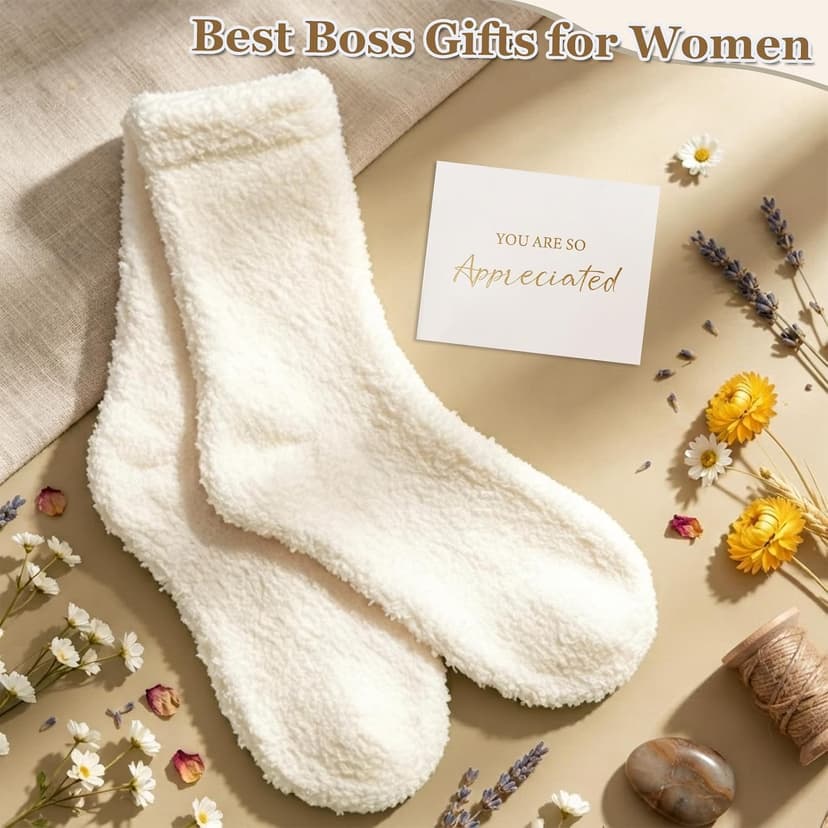 Best Boss Gift for Women, Unique Appreciation Gift Baskets for Boss Female Leader w 16OZ Glass Cup LUICONMO Thank You Gifts for Boss Lady, Bosses Day Gifts for Women B0H695G897