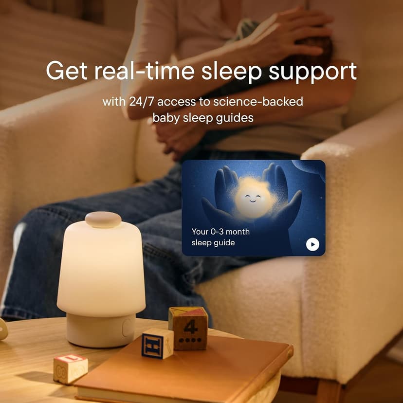 White noise machine, night light, toddler & kid time-to-rise alarm clock, registry essential with 3 months of sleep support Hatch Baby Sound Machine & Night Light Routine Builder (Putty) B0F7C6XJ3P
