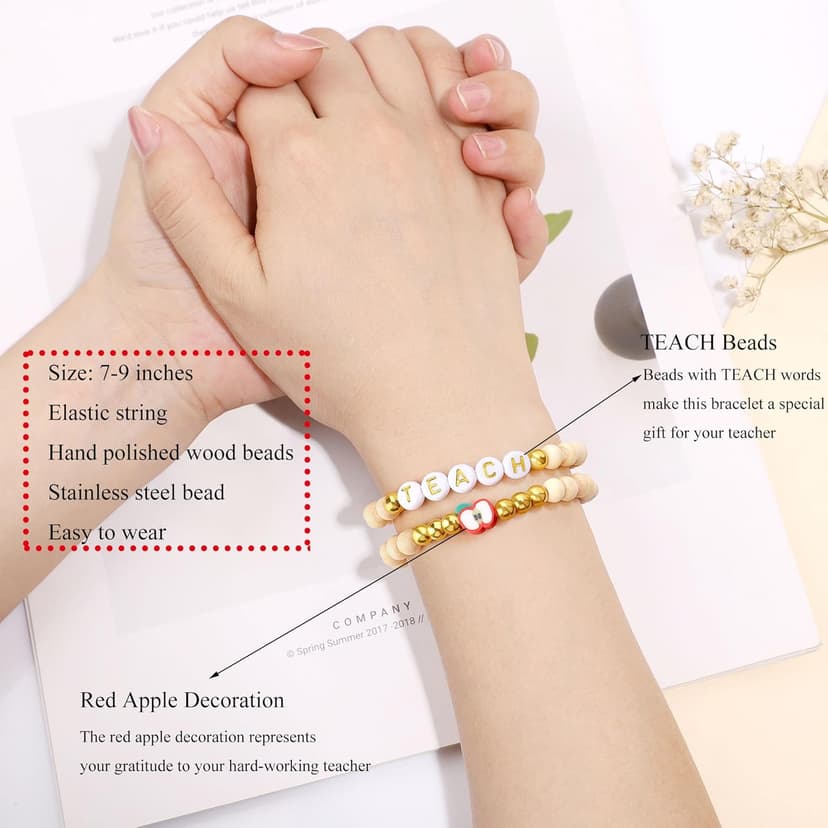 Teacher Gifts for Women, Thank You End of Year Appreciation Gifts for Teachers from Student Set of 9