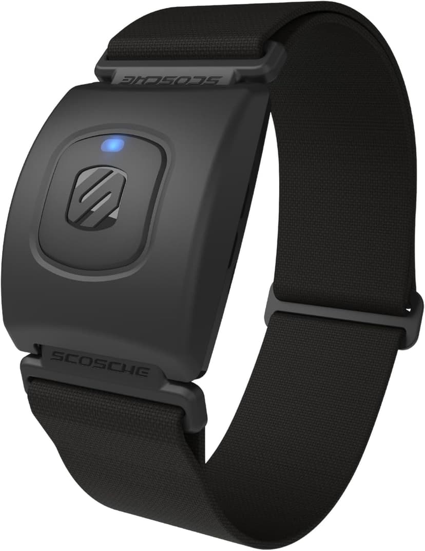 Scosche Rhythm+ 2.0 Heart Rate Monitor Armband for Running, Cycling, Exercise & Recovery with Bluetooth, ANT+, Optical Sensor for HRV & RRi Data, IP68 Waterproof Fitness Tracker with 24hr Battery Life