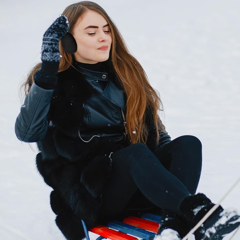 PEOVLVN 2 Pairs Bandless Ear Muffs Winter Earmuffs Windproof Ear Warmers Fleece Ear Covers for Men Women Outdoor Activities